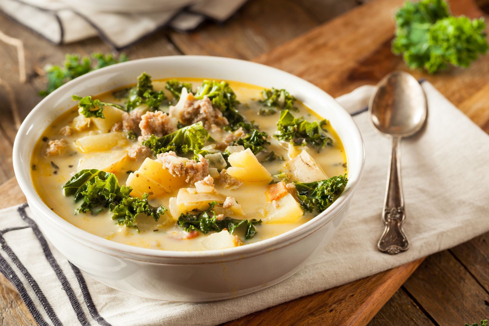 Schnelle Grünkohlsuppe mit Senf - Landgemachtes